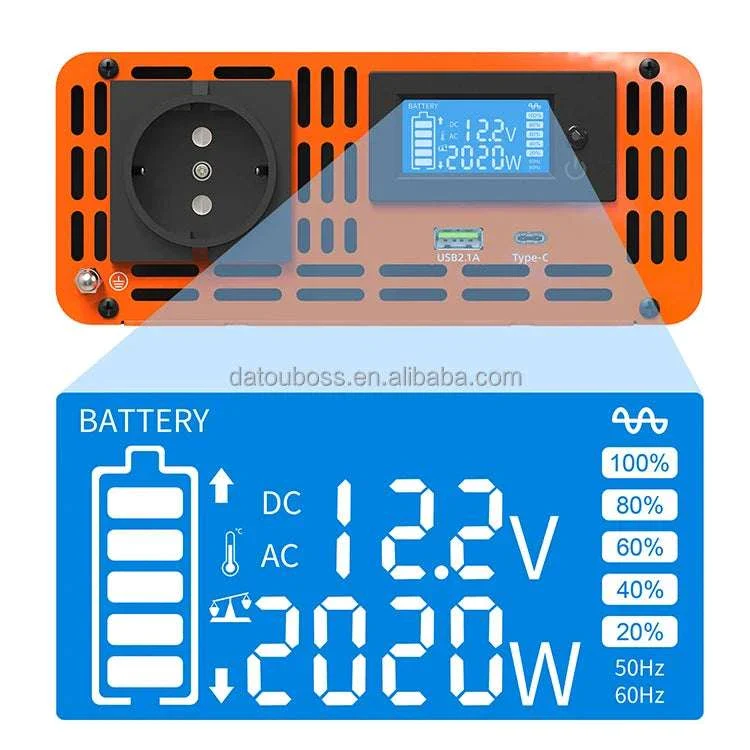 1000W Pure Sine Wave Power Inverter 12V/24V/48V to 120V/220V - Image 16