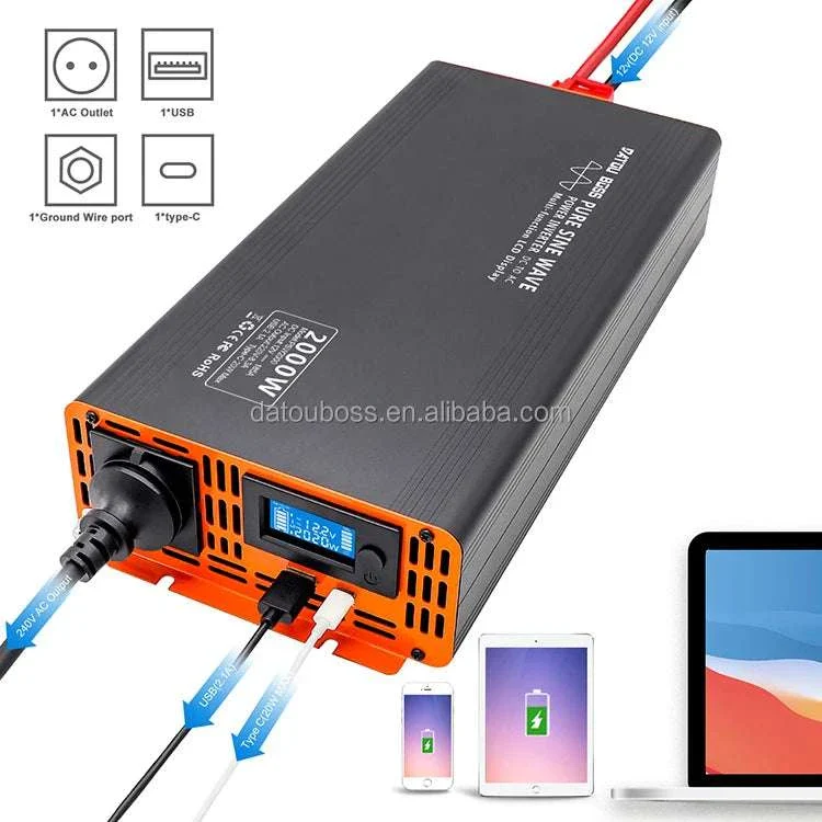1000W Pure Sine Wave Power Inverter 12V/24V/48V to 120V/220V - Image 8