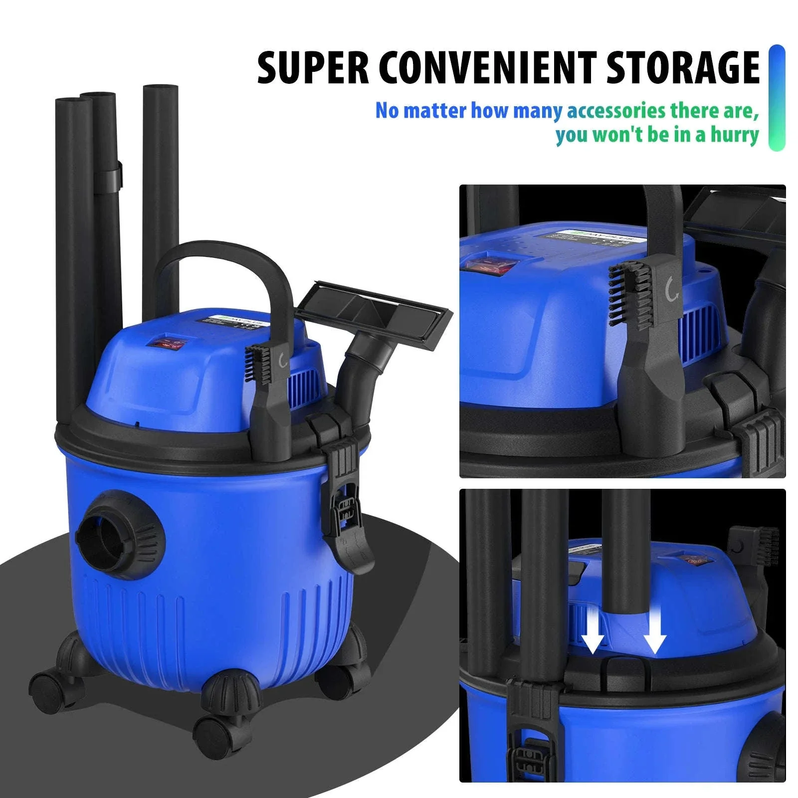 DayPlus Industrial Wet & Dry Vacuum Cleaner 15L - Image 9
