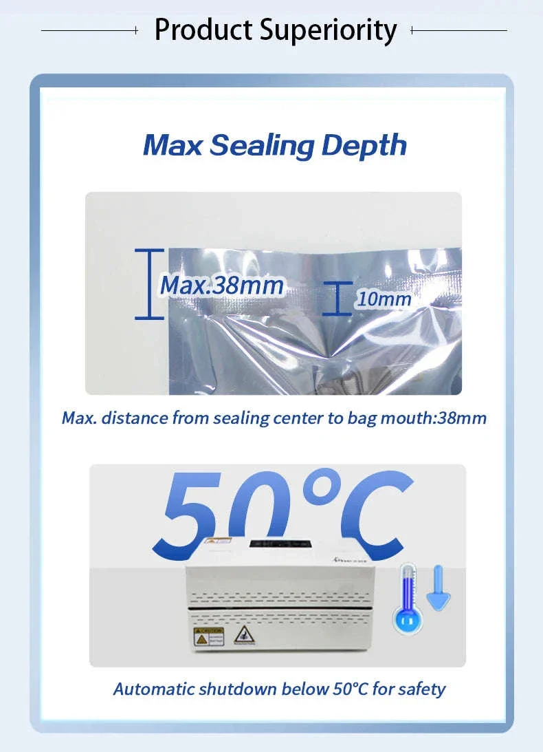 Lightweight Heat Sealing Machine for Plastic Bag Food Storage - Image 9