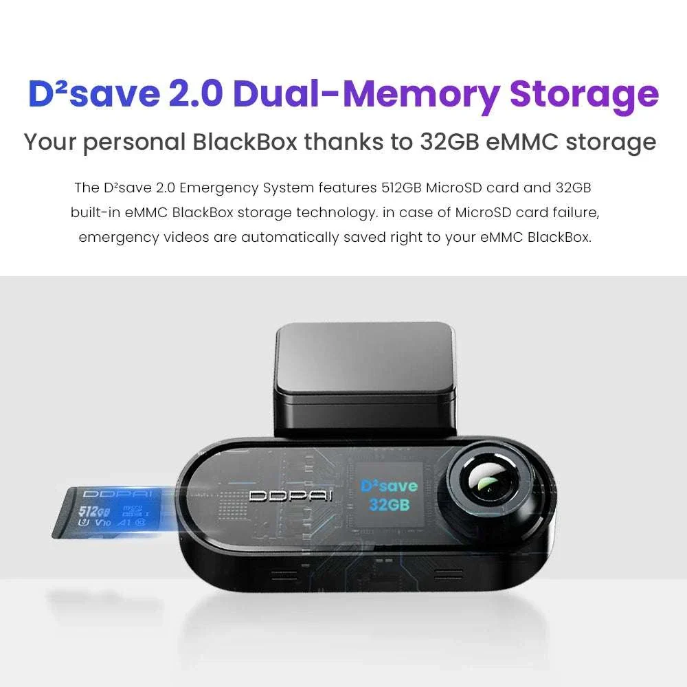 4K Dual Dash Cam Front & Rear with GPS, Night Vision & ADAS - Image 4