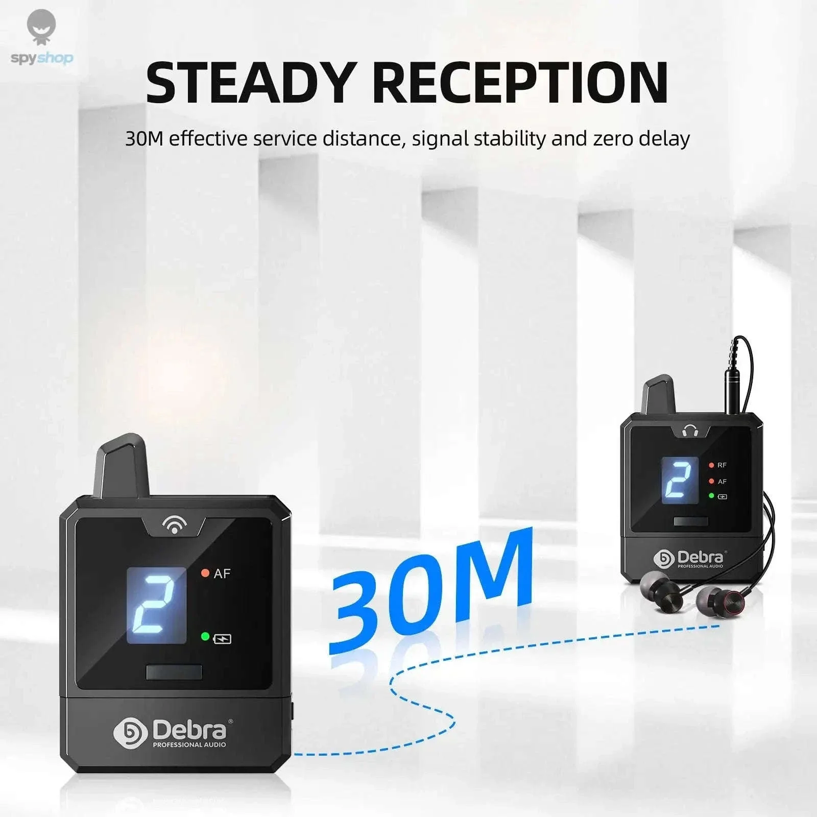 UHF IEM Wireless Monitor System for Clear Onstage Monitoring - Image 10