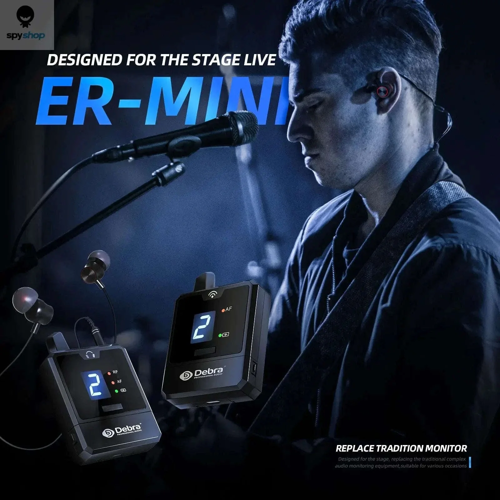 UHF IEM Wireless Monitor System for Clear Onstage Monitoring - Image 11