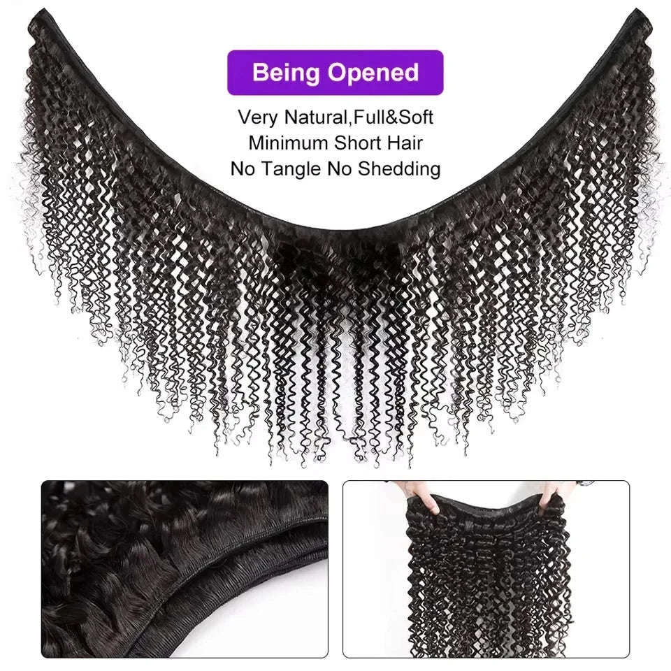 Deep Wave Brazilian Human Hair Bundles for Full Body - Image 5