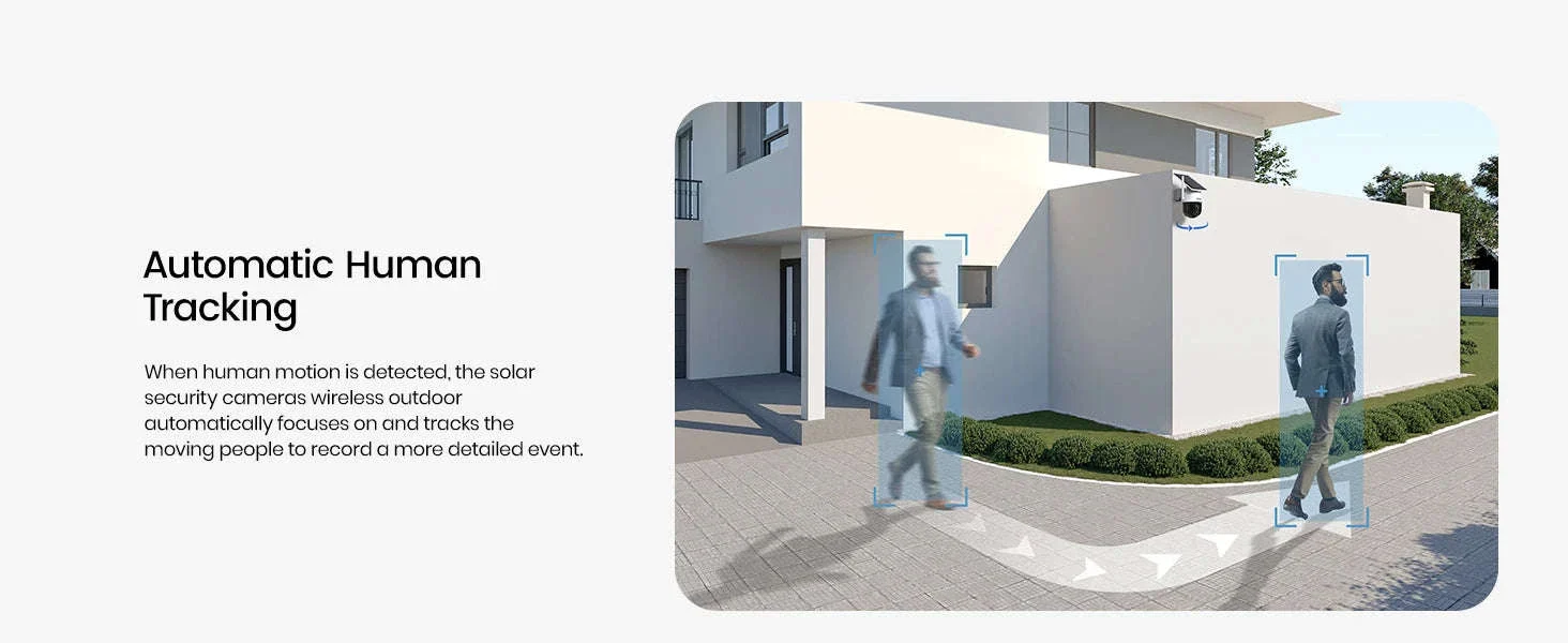 DEKCO 3MP Solar WiFi Outdoor Security Camera with PTZ - Image 10
