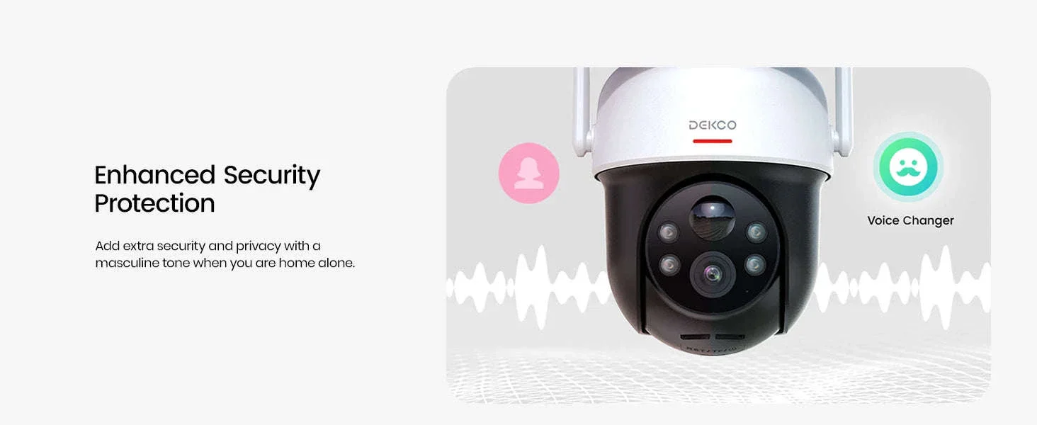 DEKCO 3MP Solar WiFi Outdoor Security Camera with PTZ - Image 17
