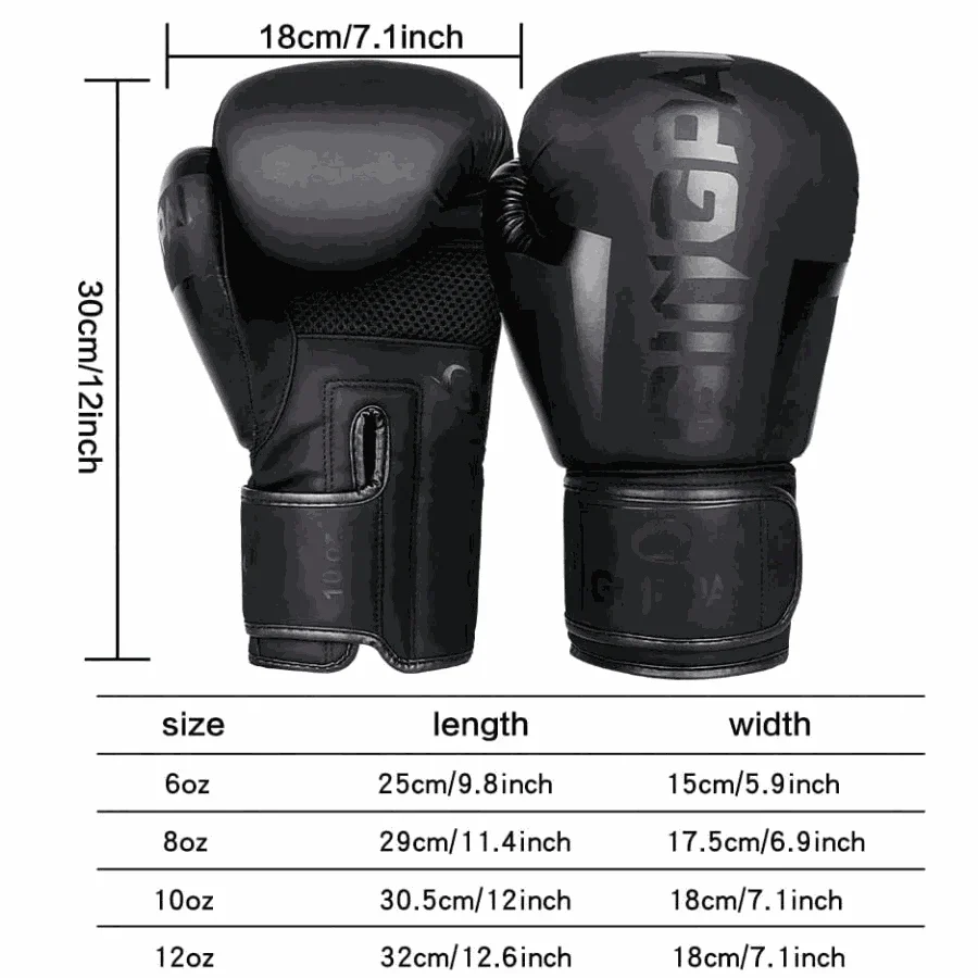 PU Leather Boxing Gloves for Training, Sparring and Bag Work - Image 7