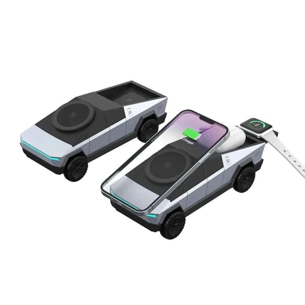 Desktop Cybertruck 3-in-1 Magnetic Wireless Charger - Image 7