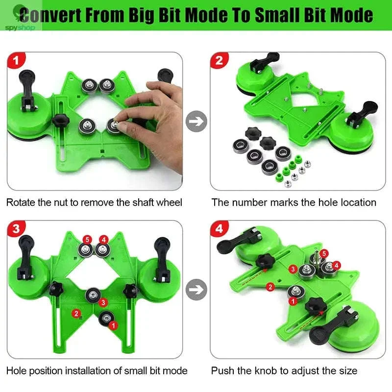 Diamond Hole Saw Kit with Adjustable Suction Guide - Image 14