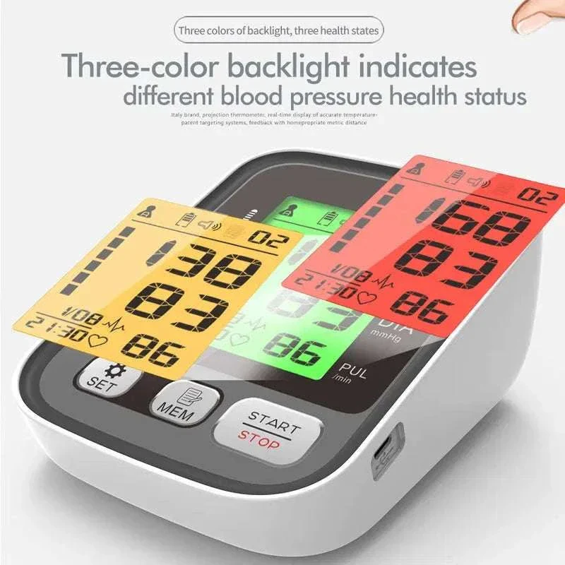 Digital Arm Blood Pressure Monitor with Voice and Backlight - Image 5