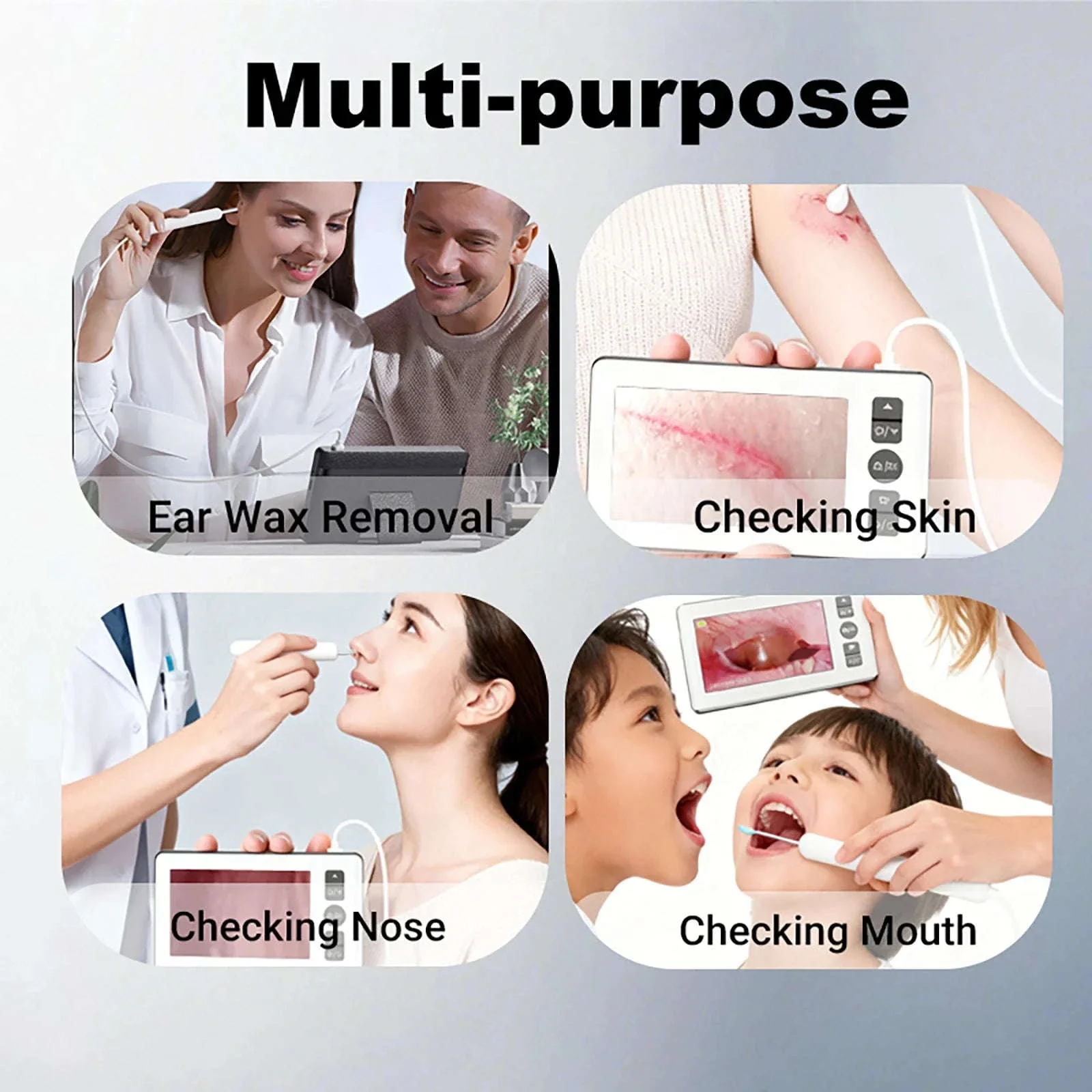 Digital Otoscope with 4.3" HD Screen Ear Wax Removal Camera Tool - Image 11
