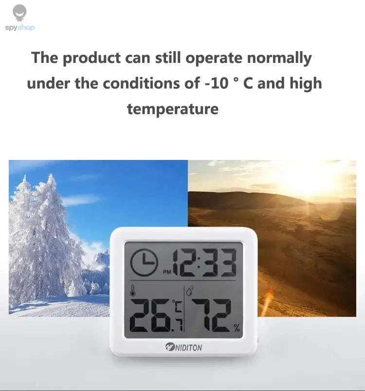 Digital Temperature Humidity Clock with LED Display - Image 10