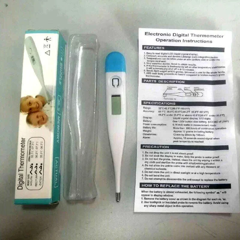 Digital Water Thermometer for Oral, Armpit, and Bath Use - Image 3