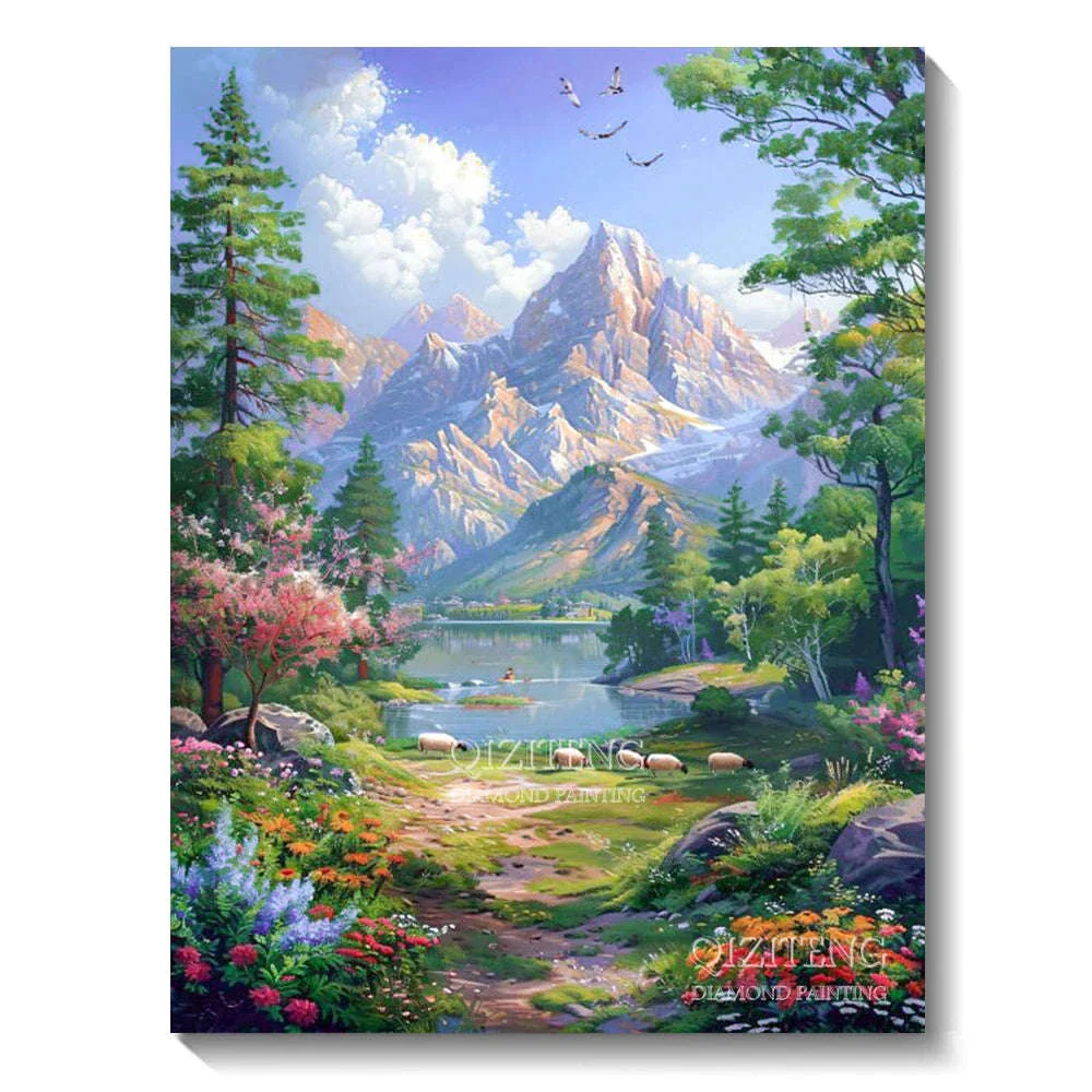 5D Forest Landscape Diamond Painting Kit for Relaxing Crafting - Image 35