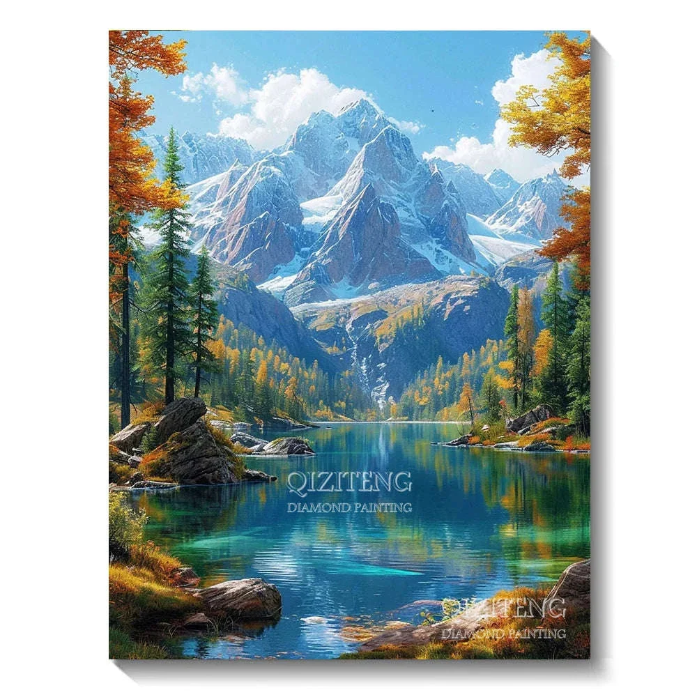 5D Forest Landscape Diamond Painting Kit for Relaxing Crafting - Image 40