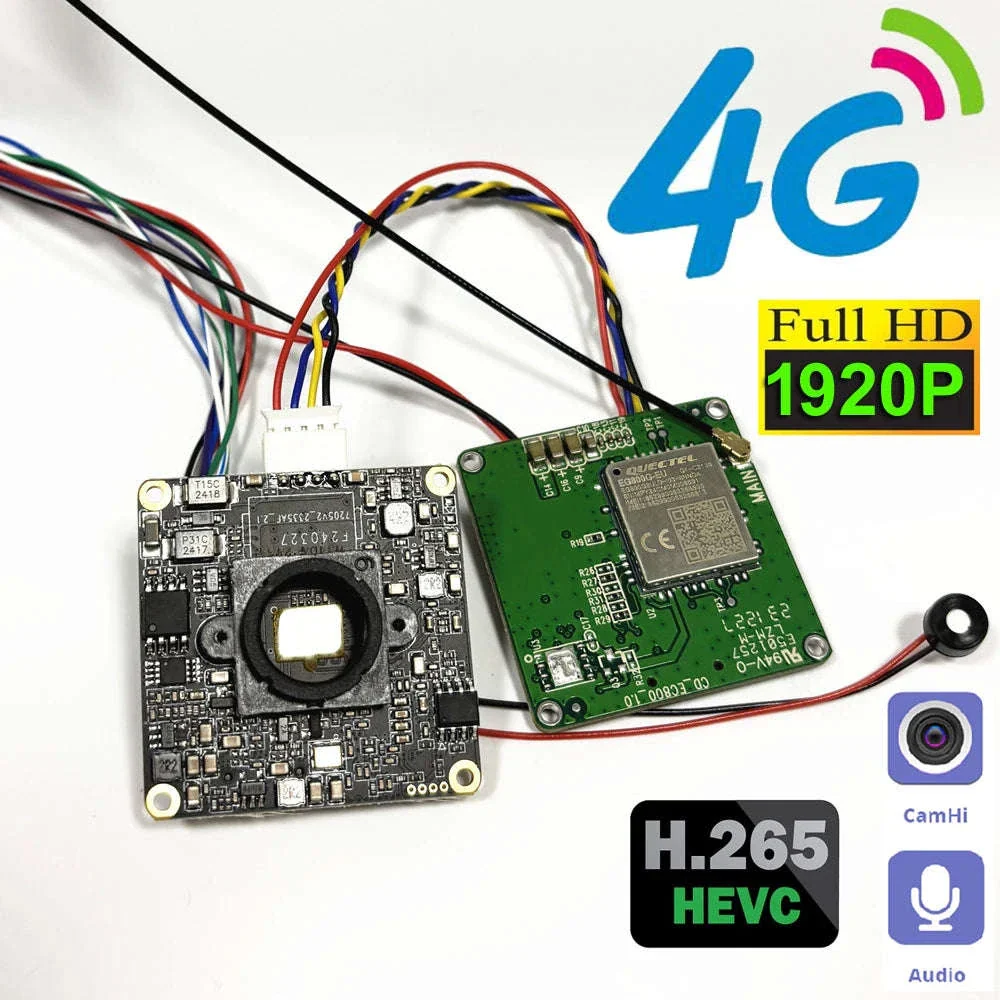 DIY 5MP 4G SIM LTE IP Camera Module for Remote Monitoring