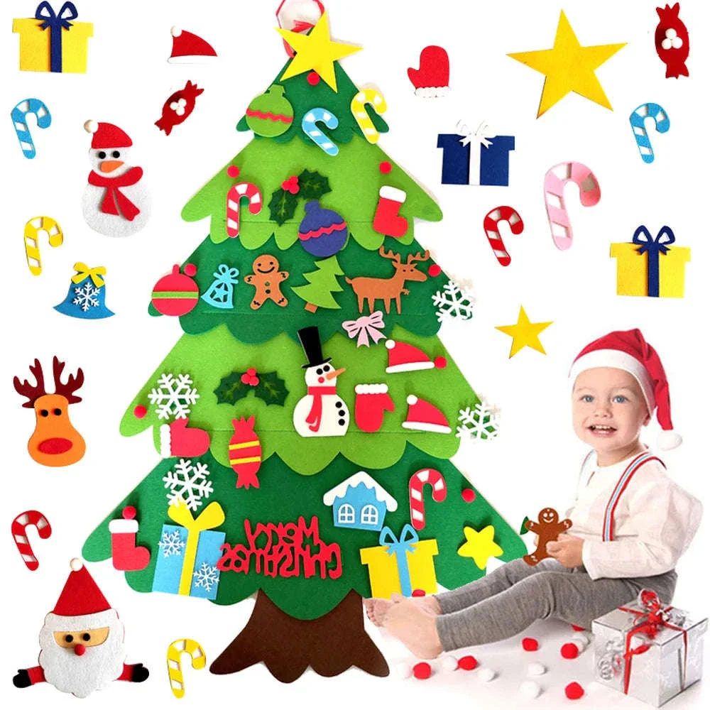 DIY Felt Christmas Tree for Kids with Reusable Ornaments - Image 2