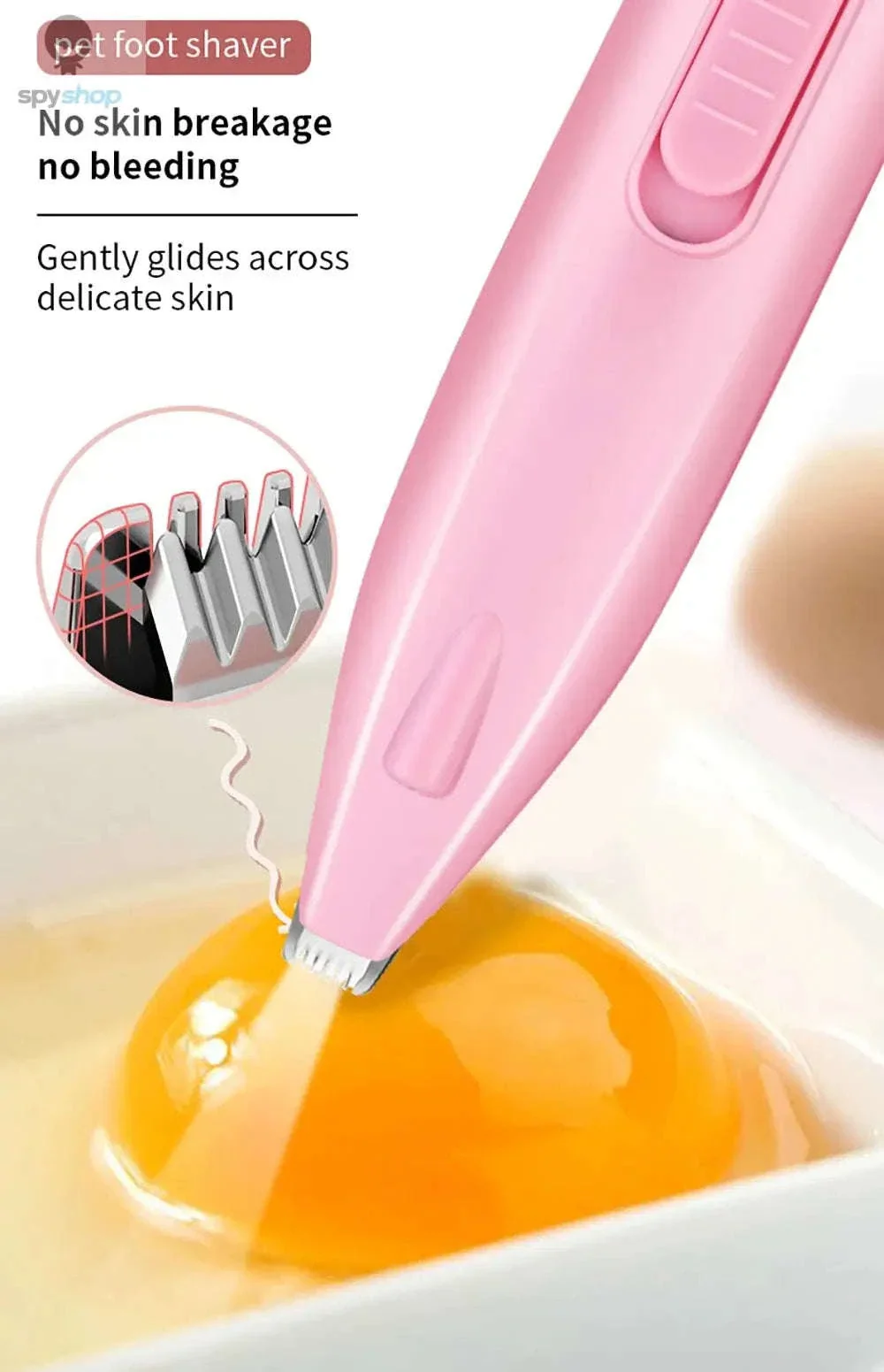 Quiet Pet Hair Trimmer with LED Light for Precise Grooming - Image 9