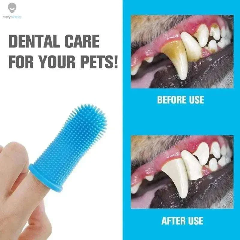 Silicone Pet Toothbrush Finger Brush for Dogs and Cats - Image 3