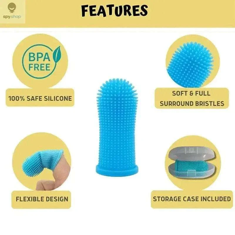 Silicone Pet Toothbrush Finger Brush for Dogs and Cats - Image 4