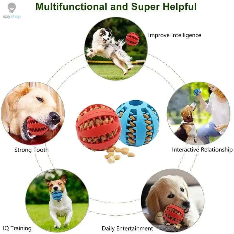 Dog Chew Toy Ball for Biting, Fetch, and Treat Play - Image 5