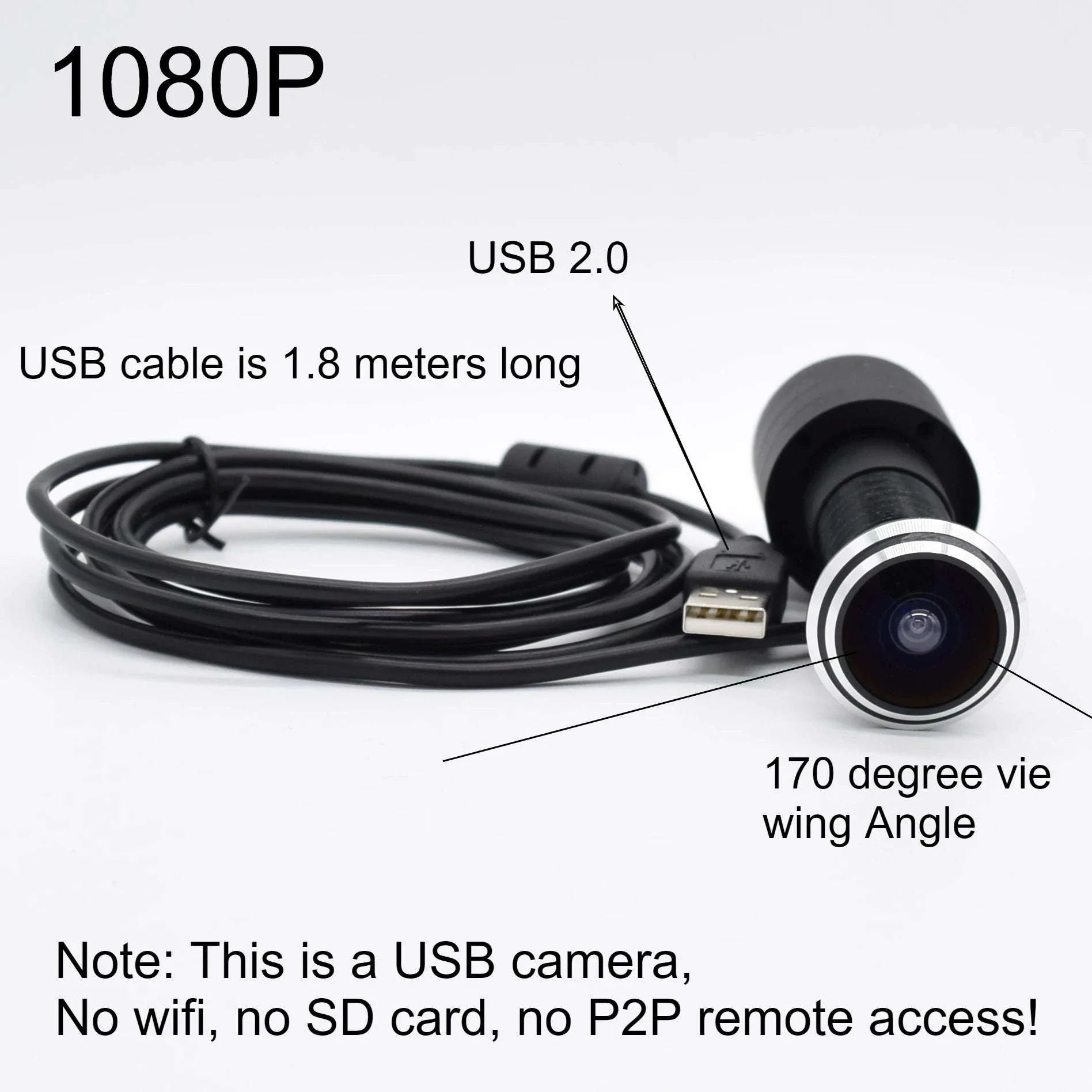 1080P USB Peephole Camera with Wide-Angle Door View - Image 15
