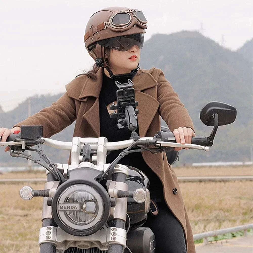 DOT Certified Retro Motorcycle Half Helmet with UV Lens - Image 6