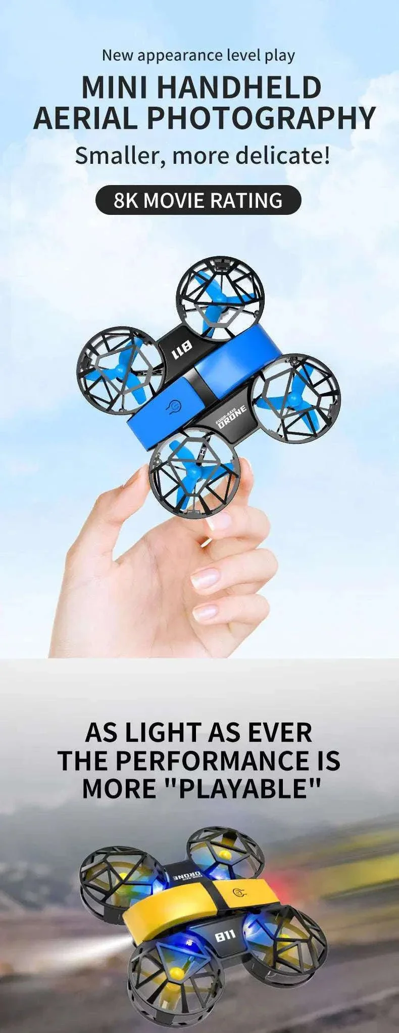 Dowellin D12 Mini Drone for Kids with Dual Camera - Image 7