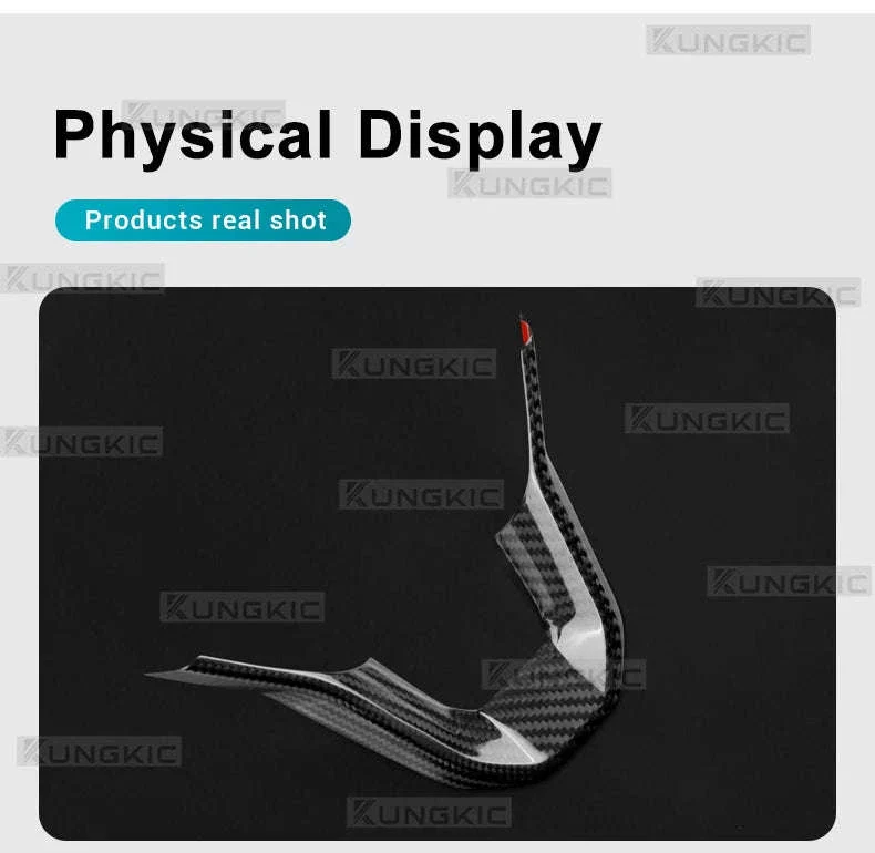 Dry Carbon Fiber Steering Wheel Bottom Trim for Seat and Cupra - Image 14