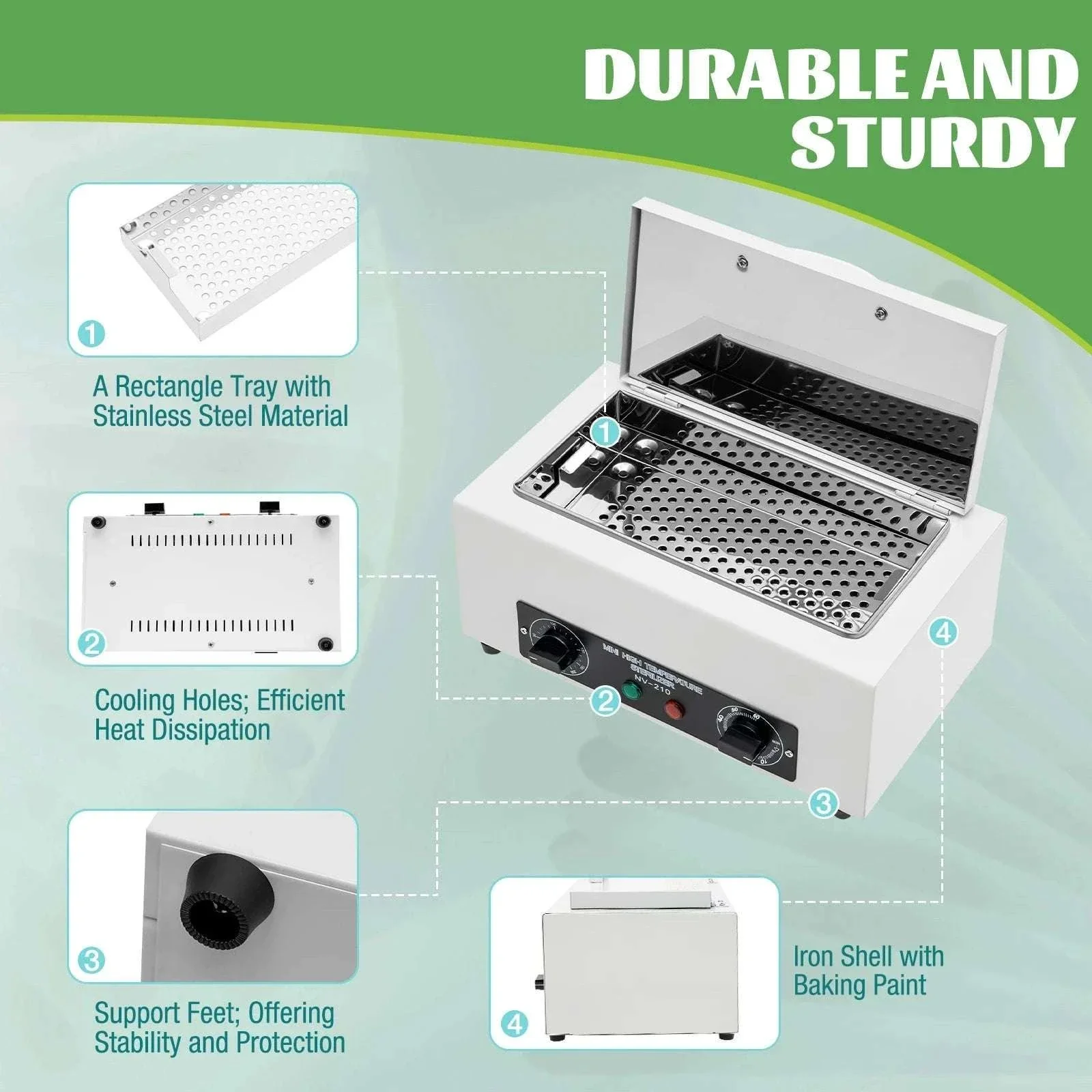 Dry Heat Sterilizer for Nail and Metal Tools - Image 2