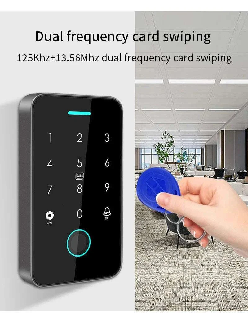 Dual-Frequency Tuya Fingerprint Outdoor Access Control Keypad - Image 14