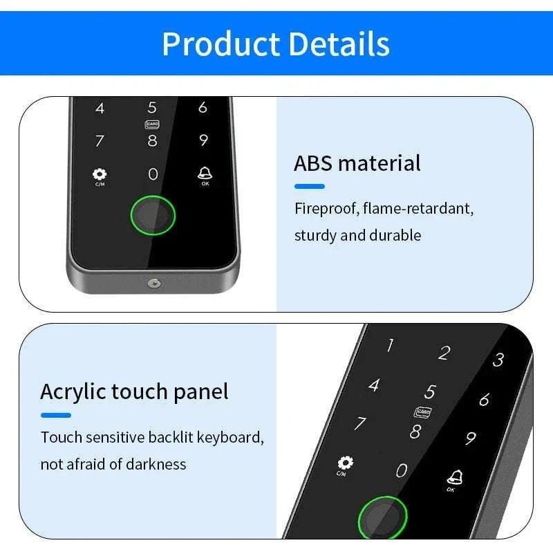 Dual-Frequency Tuya Fingerprint Outdoor Access Control Keypad - Image 16