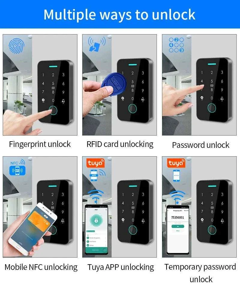 Dual-Frequency Tuya Fingerprint Outdoor Access Control Keypad - Image 20