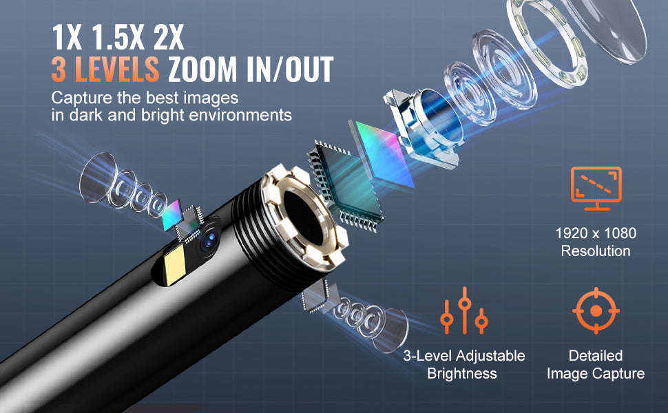 Dual Lens Endoscope Camera 1080P with 5" Screen - Image 10