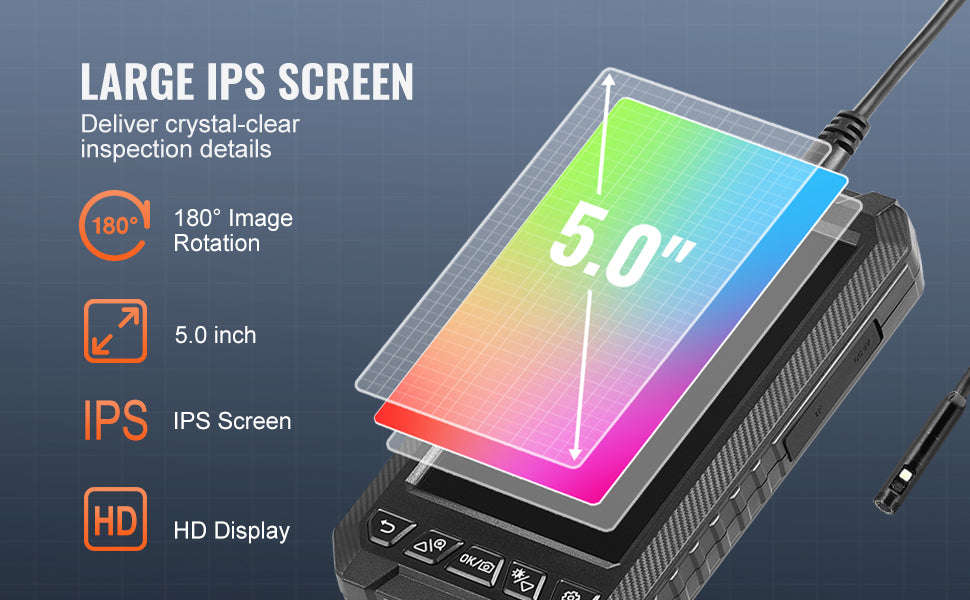 Dual Lens Endoscope Camera 1080P with 5" Screen - Image 9