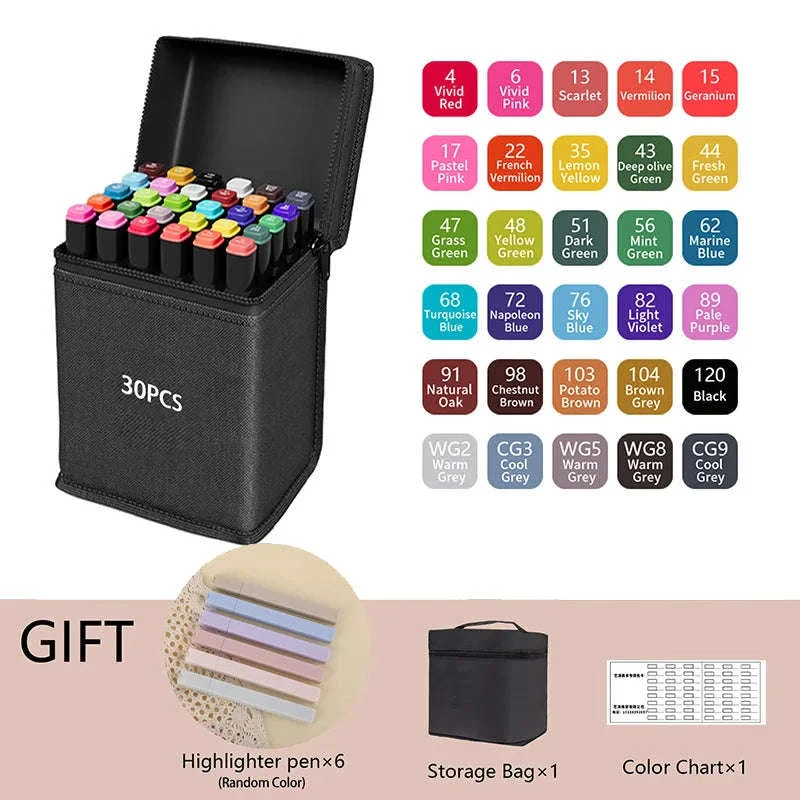 Dual Tip Alcohol Drawing Markers for Smooth Blending - Image 10