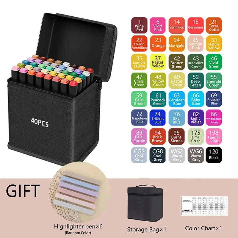 Dual Tip Alcohol Drawing Markers for Smooth Blending - Image 11