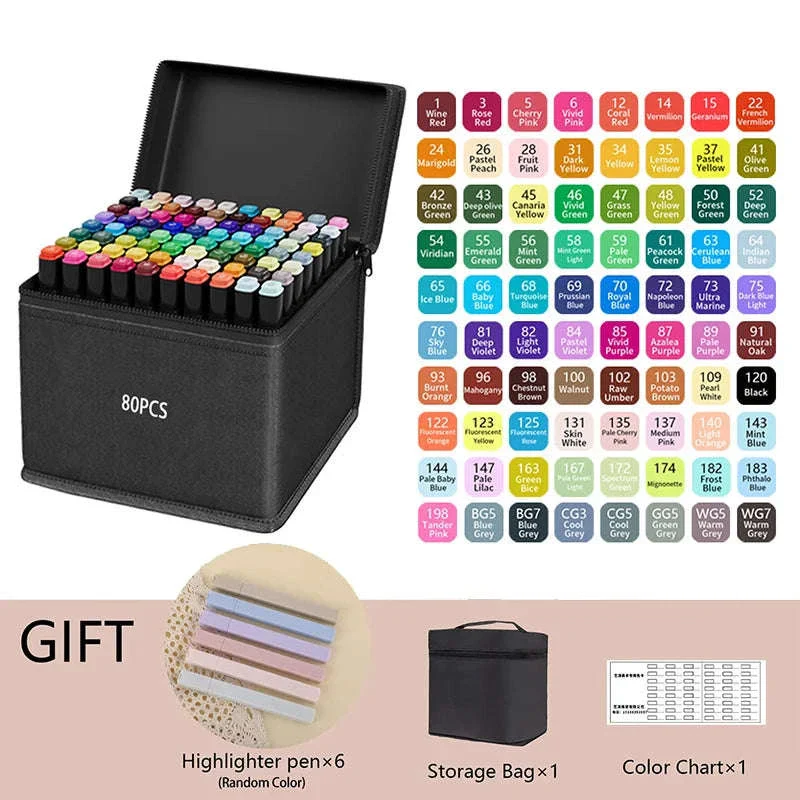 Dual Tip Alcohol Drawing Markers for Smooth Blending - Image 12