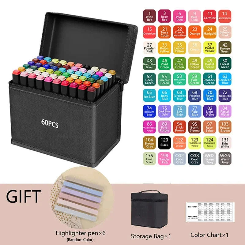 Dual Tip Alcohol Drawing Markers for Smooth Blending - Image 18