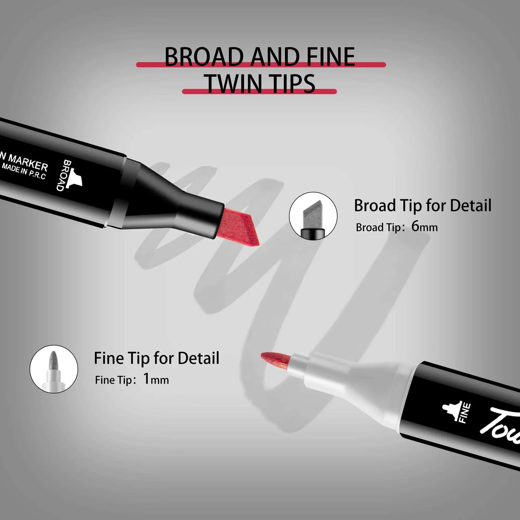 Dual Tip Alcohol Drawing Markers for Smooth Blending - Image 6