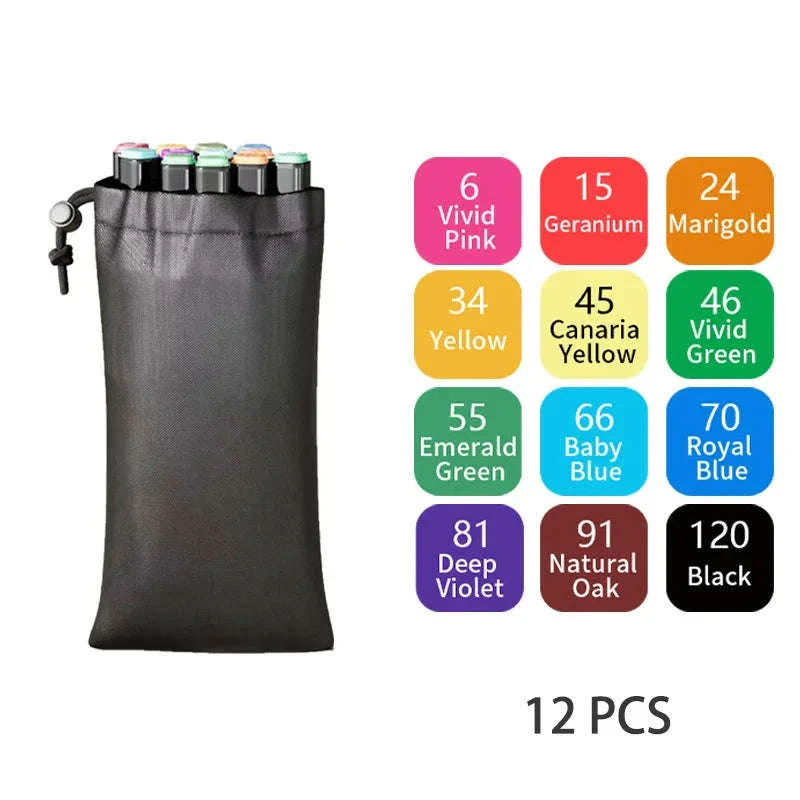 Dual Tip Alcohol Drawing Markers for Smooth Blending - Image 8