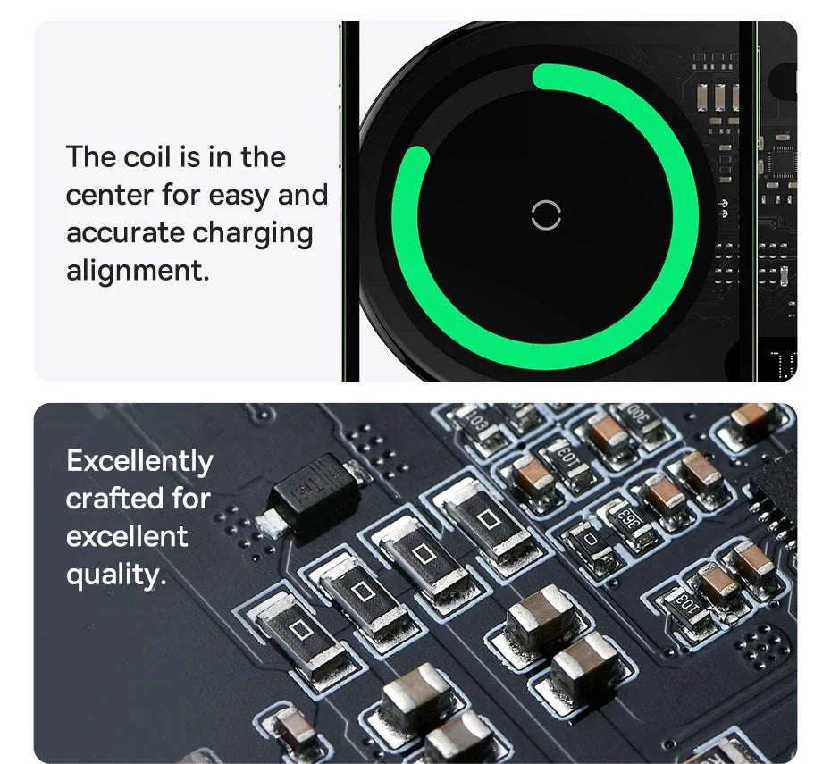 Dual Wireless Charger with LED Display for iPhone, Samsung & AirPods - Image 21