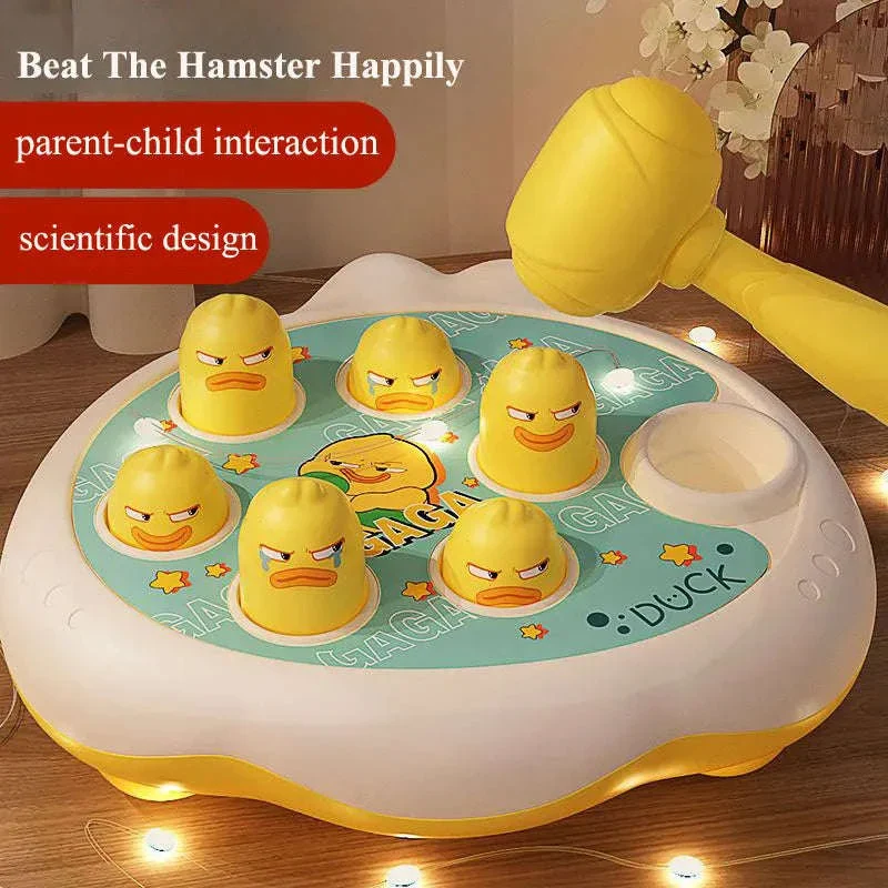 Duck Frog Pig Montessori Animal Hammer Toy for Toddlers