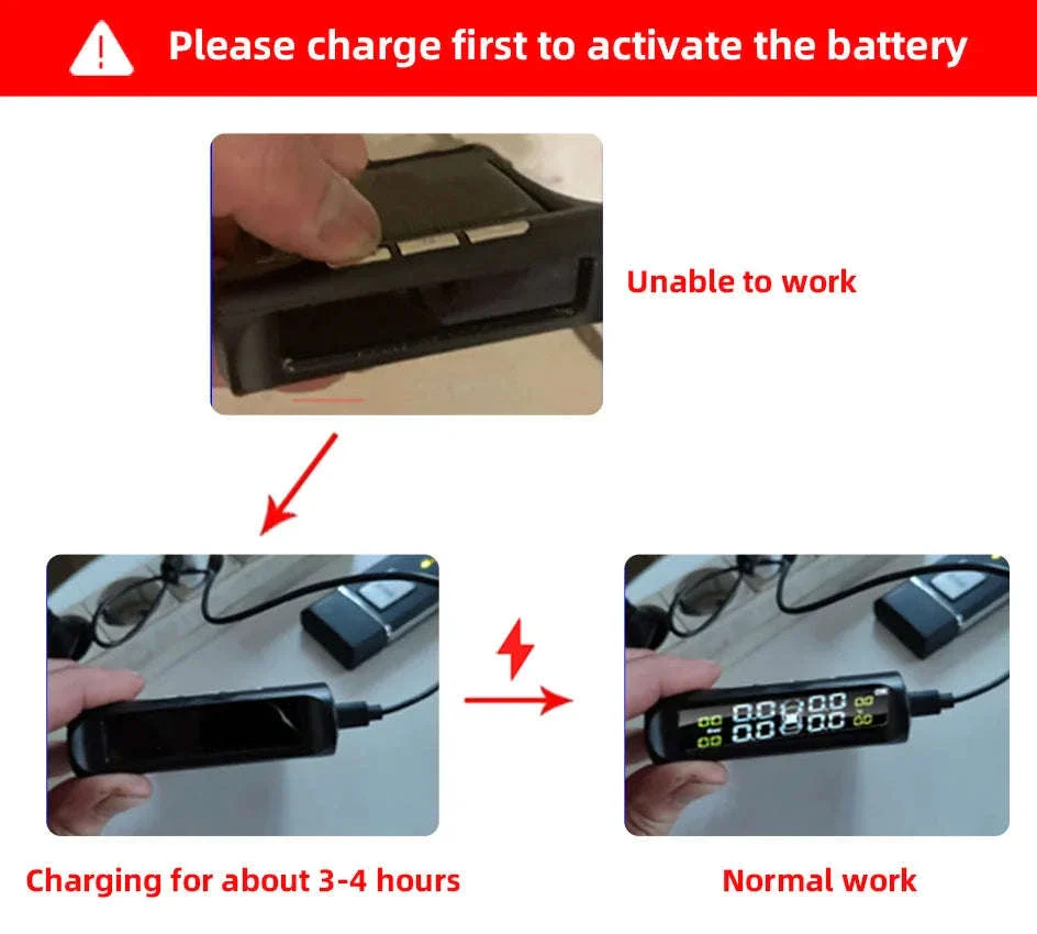 Solar TPMS Tire Pressure Monitor System with Real-Time Alerts - Image 8