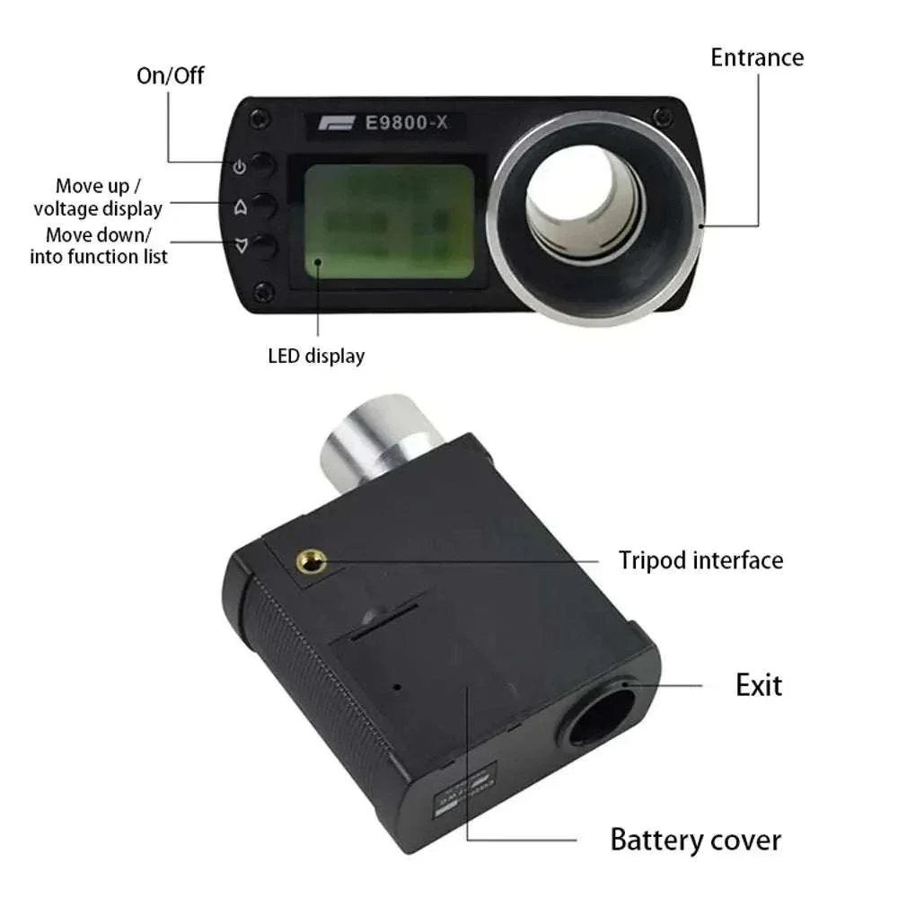 E9800-X Shooting Chronograph with LCD Display and Speed Measurement - Image 3