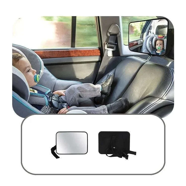Adjustable Wide Car Baby Mirror for Clear Rear Seat View - Image 8