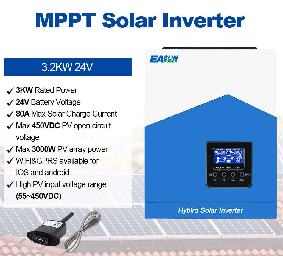 Hybrid Solar Inverter 6.2KW Pure Sine Wave with MPPT - Image 10