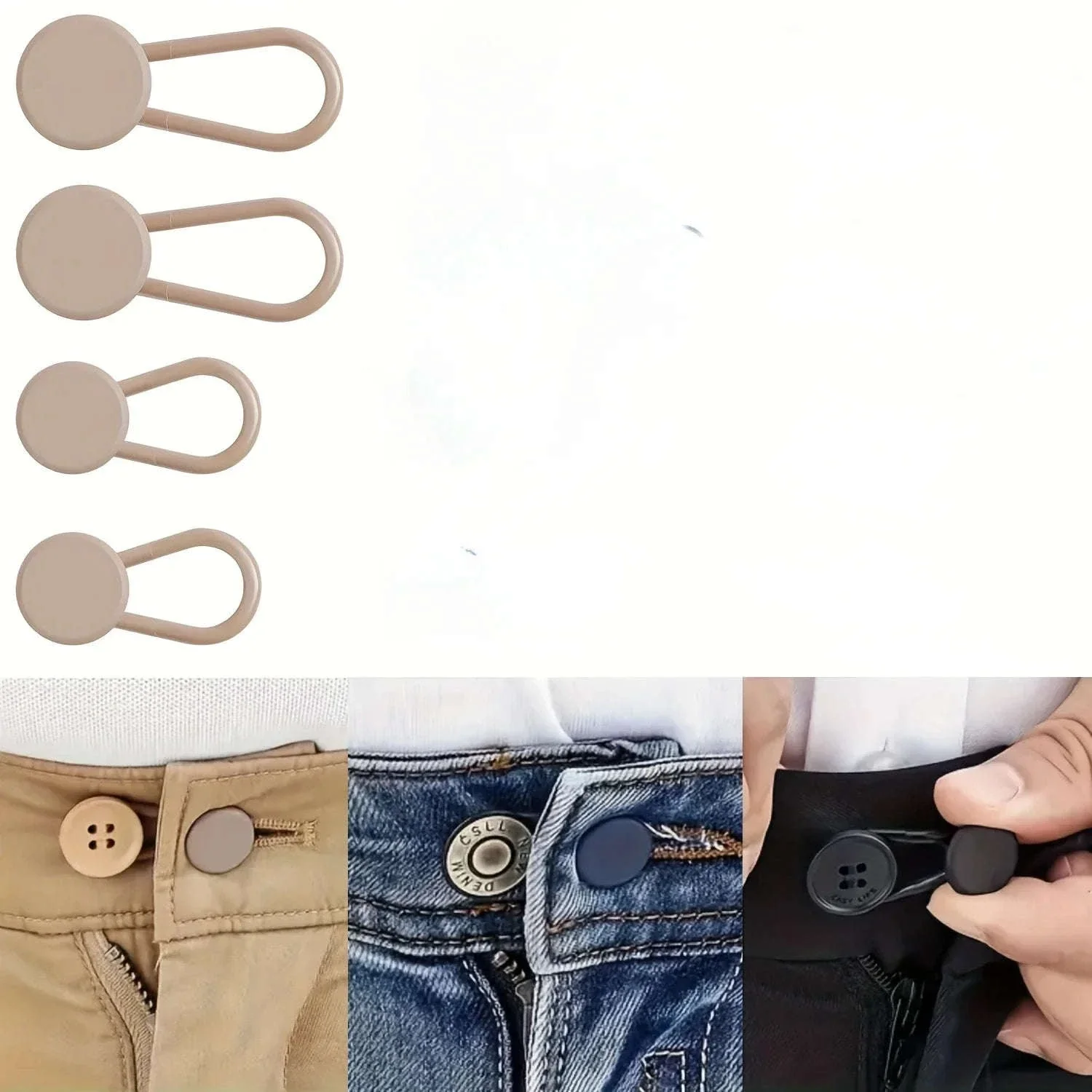No-Sew Jean Waist Extenders for Instant Extra Comfort - Image 10