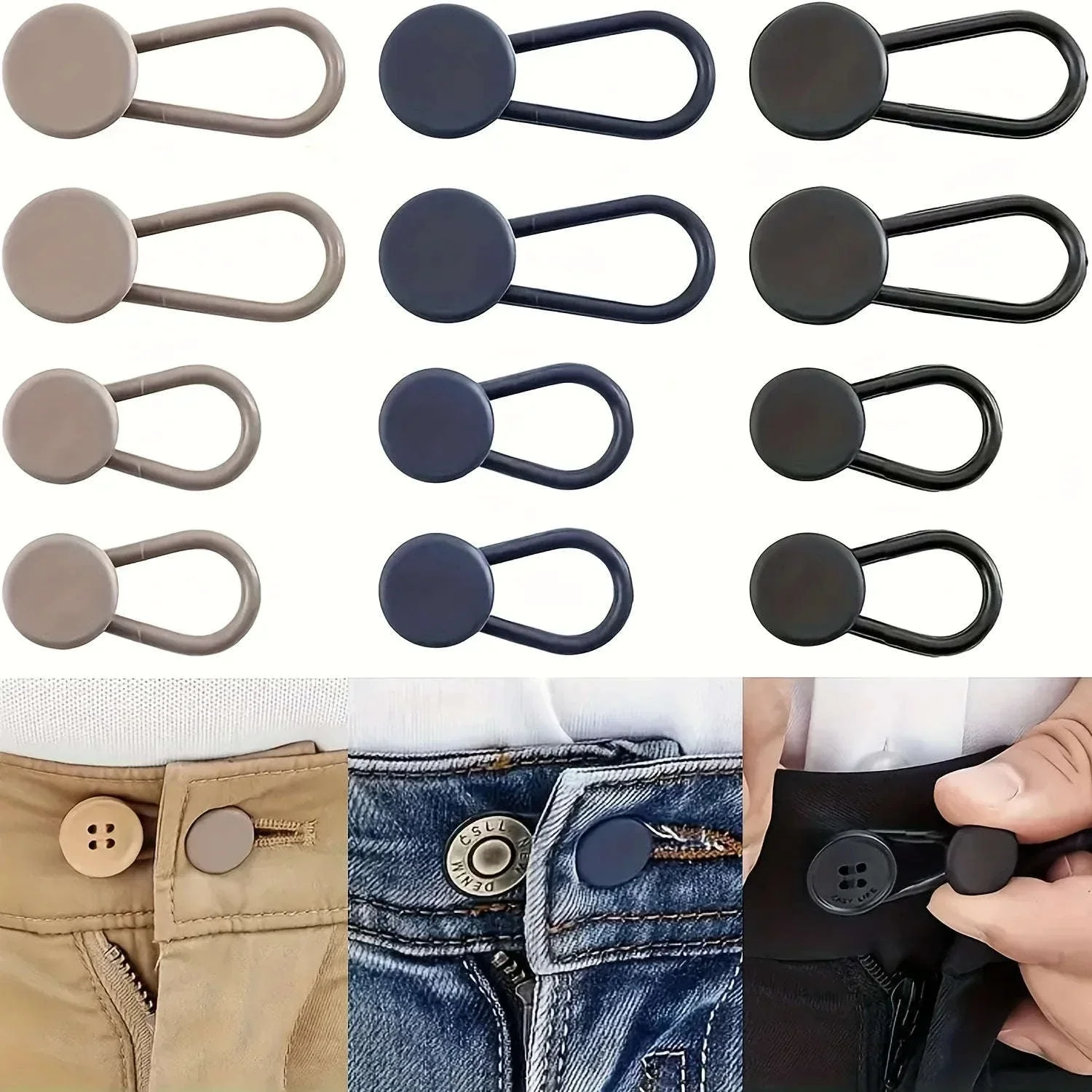No-Sew Jean Waist Extenders for Instant Extra Comfort - Image 11