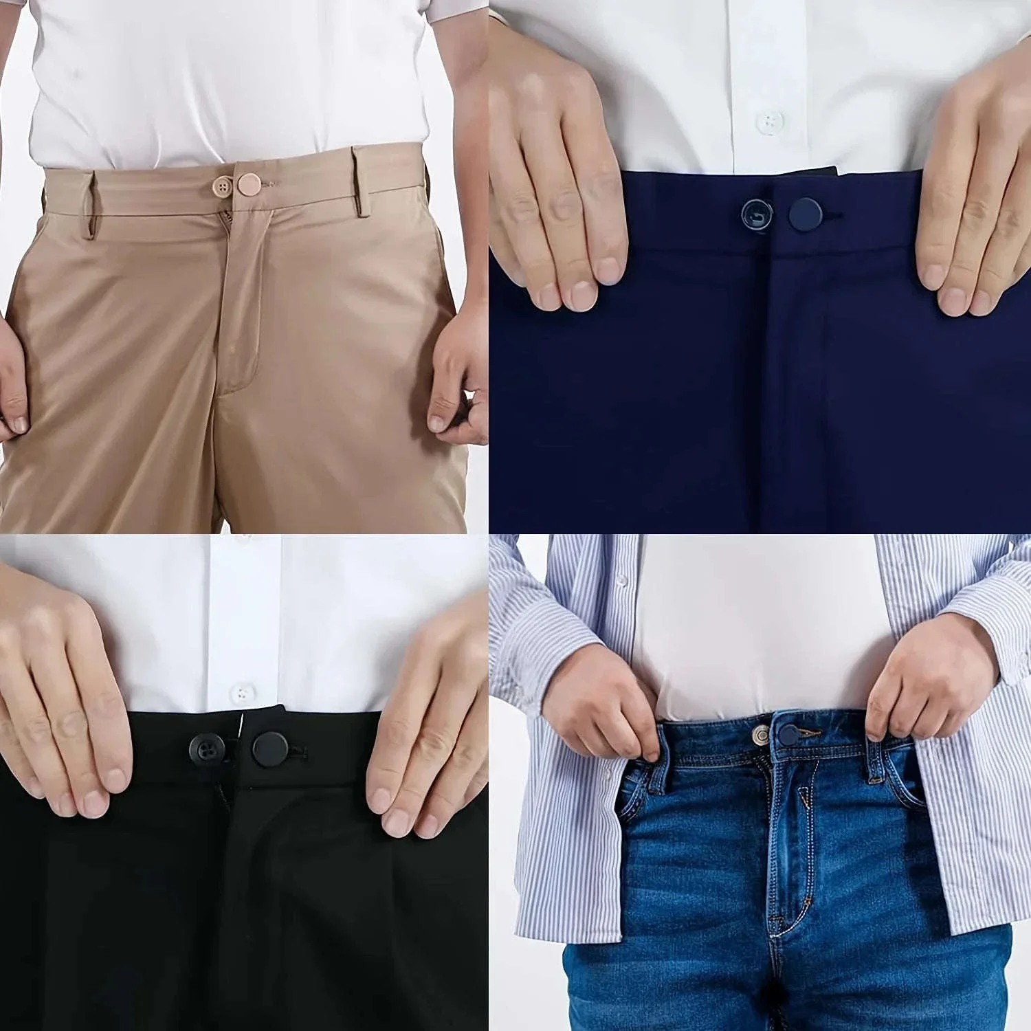No-Sew Jean Waist Extenders for Instant Extra Comfort - Image 2